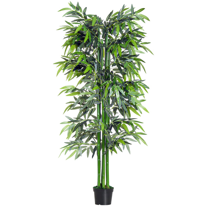 Artificial 6ft Bamboo Tree in a Pot - Lush Green Faux Plant for Decor - Ideal for Home and Office Aesthetics