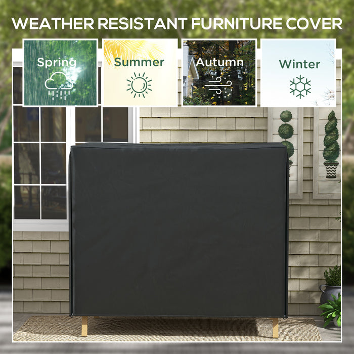 Three-Seater Swing Chair Protective Cover - 220 x 125cm Weatherproof Outdoor Furniture Protector - Ideal for Shielding against Rain, Sun, and Dust