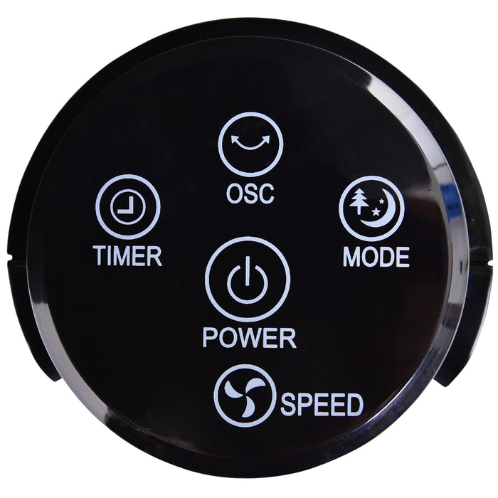 Tower Fan with Oscillation and Remote Control - 36-Inch, 3-Speed, Timer, Quiet Operation for Home Office Bedroom - Sleek Black, 92cm Tall