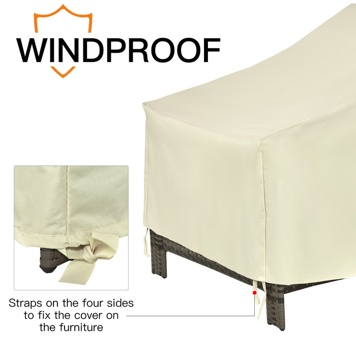 Waterproof 600D Oxford Cloth Furniture Cover - Heavy-Duty Outdoor Patio Chair Protector, 68x87x44-77cm - Shields Single Chairs from Weather Elements