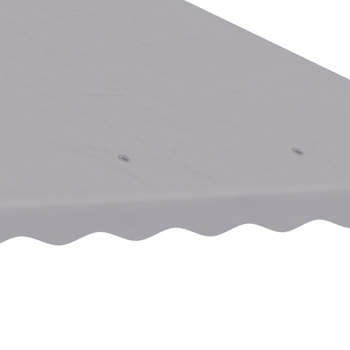 3 x 3m Gazebo Canopy Top - Two-Tiered Light Grey Roof Replacement Cover - Ideal for Outdoor Patio Shelter Enhancement