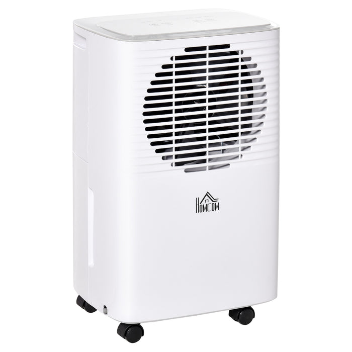 Compact Dehumidifier with Digital Humidity Monitor - Dual-Speed, Auto-Drain Function, and Timer - Ideal for Bedroom and Living Room Comfort