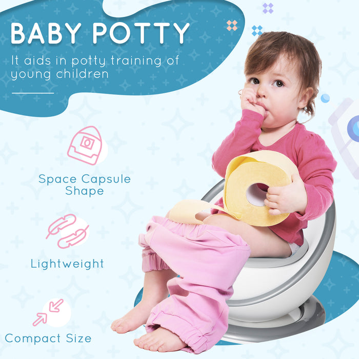 Kids Potty Training Toilet - Mini Size Seat with Splash Guard & Non-slip Mat, Removable Inner Pot - Easy-Clean Solution for Toddler Toilet Training