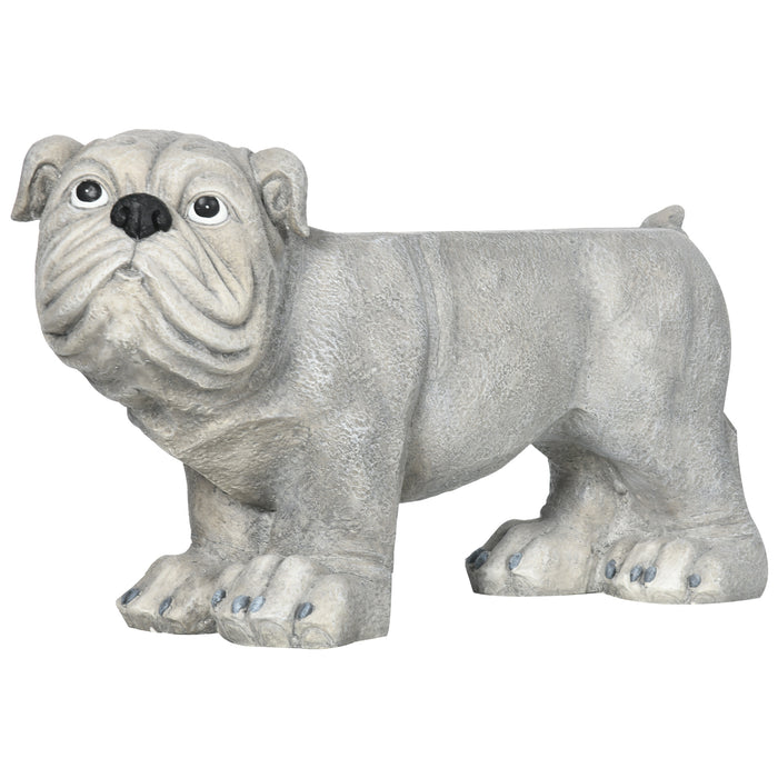 Realistic Pekingese Dog Sculpture - Garden Statue & Functional Stool for Outdoor Decor - Ideal for Animal Lovers & Home Beautification