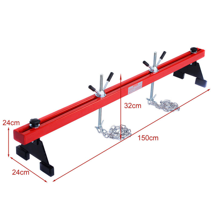 Double Support Traverse Lifter 500kg - Heavy-Duty Lifting Equipment with Gearbox Bar - Ideal for Industrial Load Handling and Lifting Solutions