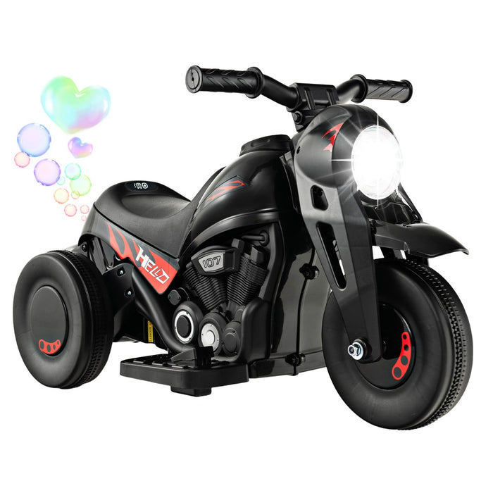 6V Bubble Maker Motorcycle - Electric Kid Ride - Ideal For Children's Outdoor Fun