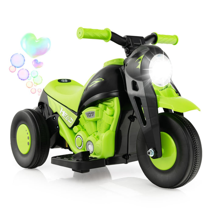 6V Bubble Maker Motorcycle - Electric Kid Ride - Ideal For Children's Outdoor Fun