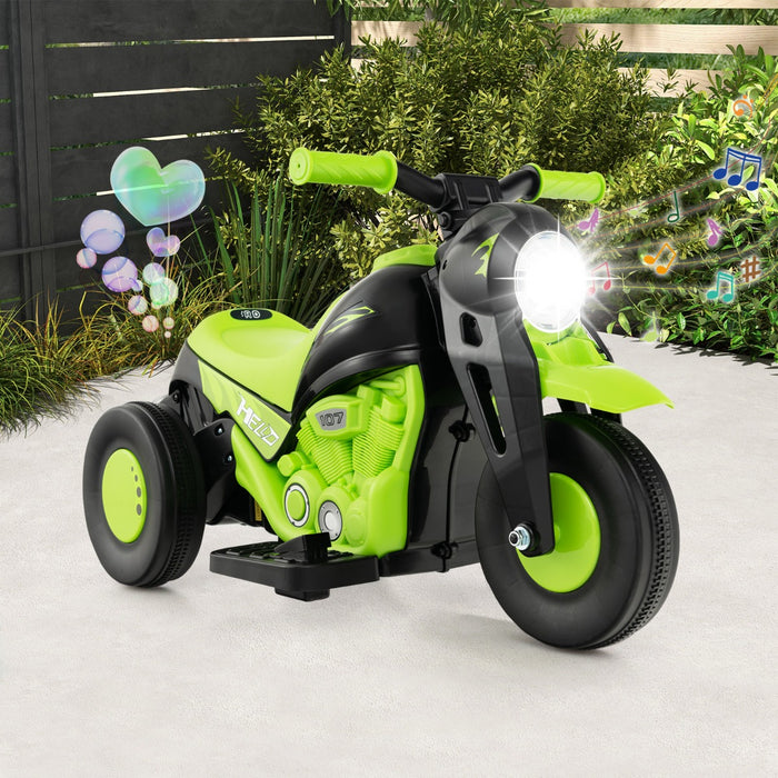 6V Bubble Maker Motorcycle - Electric Kid Ride - Ideal For Children's Outdoor Fun