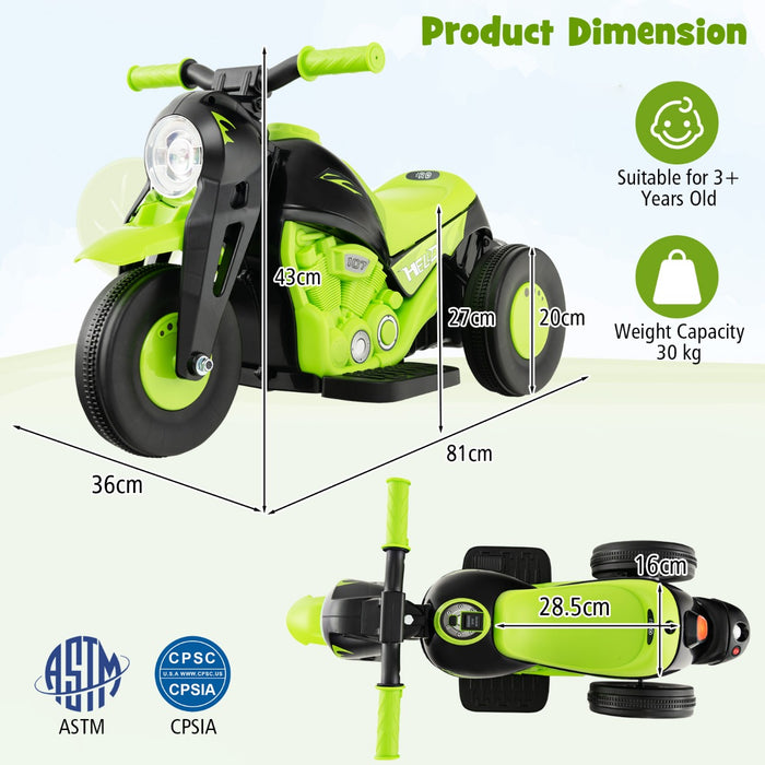 6V Bubble Maker Motorcycle - Electric Kid Ride - Ideal For Children's Outdoor Fun