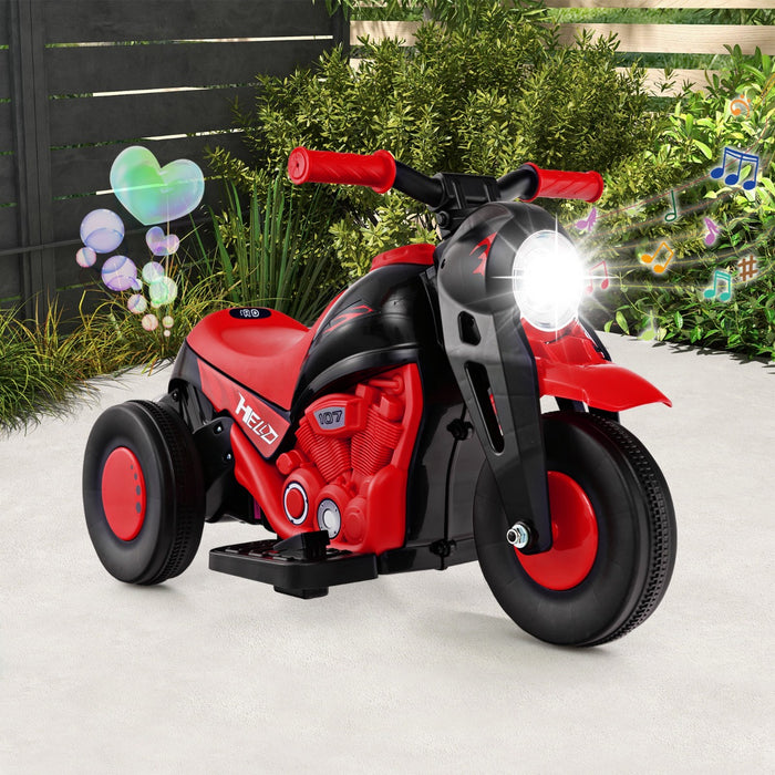 6V Bubble Maker Motorcycle - Electric Kid Ride - Ideal For Children's Outdoor Fun