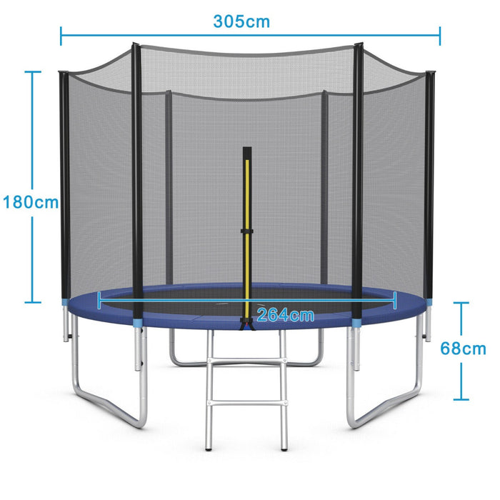 Replacement Trampoline Mat with V-Hooks, 8/10/12FT - Durable Jumping Surface for Outdoor Fun - Ideal for Trampoline Repair and Maintenance