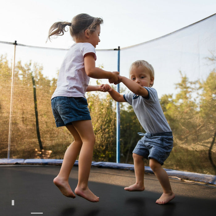 Outdoor Trampoline 8FT Model - 8/10/12FT Size, With Safety Enclosure Net and Ladder - Perfect for Energetic Kids and Physical Fitness Enthusiasts