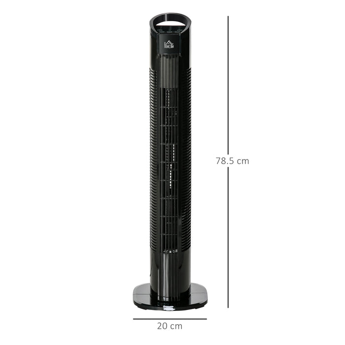 Tower Fan with Remote - 3-Speed, 3-Mode, 7.5-Hour Timer, 70° Oscillation, LED Control Panel - Ideal for Home Cooling and Comfort