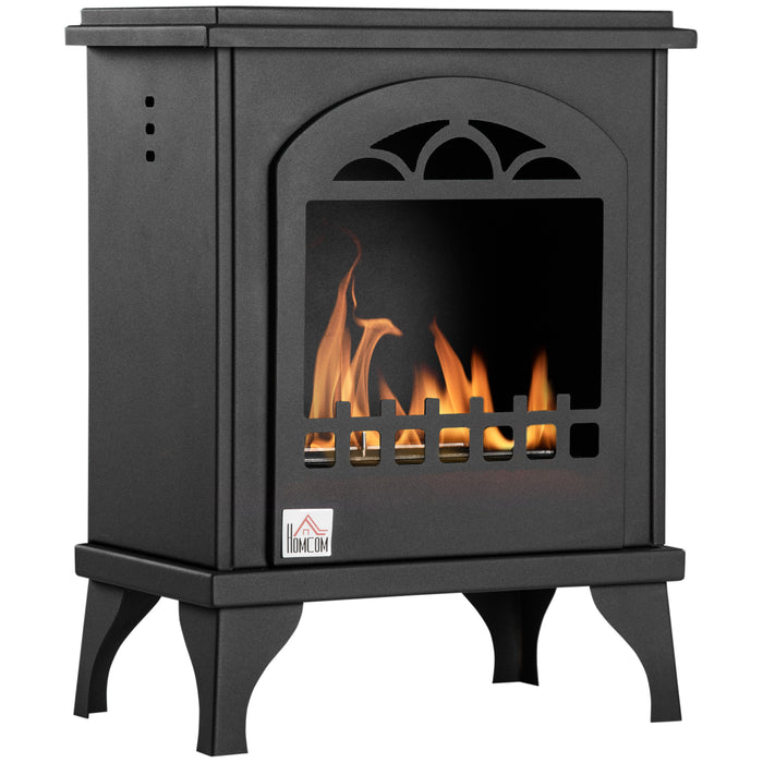 Ethanol Fireplace Heater - Free Standing Bioethanol Stove with 1.5L Fuel Tank, 3-Hour Burn Time - Ideal for Cozy Indoor Heating