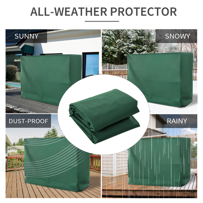 Oxford Patio 3-Seater Swing Chair Cover - Heavy-Duty Waterproof & Anti-UV Outdoor Furniture Protector - Ideal for Garden Rain Protection, Green, 240x133x185 cm