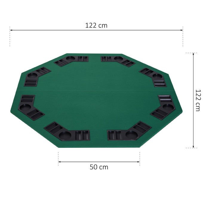 Foldable 48" Poker Table with Carrying Bag - Portable Casino-Style Gaming - Ideal for Home Poker Nights and Tournaments