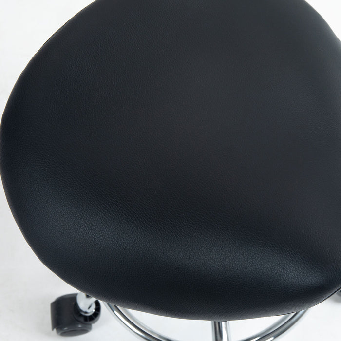 Salon Saddle Stool with Wheels - Ergonomic Rolling Chair for Massage, Spa, Tattoo, Beauty & Hairdressing - Comfort Seating for Professionals