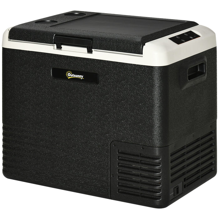 50L Portable Car Refrigerator and Freezer - Compressor Cooling Cooler Box with 12/24V DC & 110-240V AC, Down to -20℃ - Ideal for Camping and Road Trips