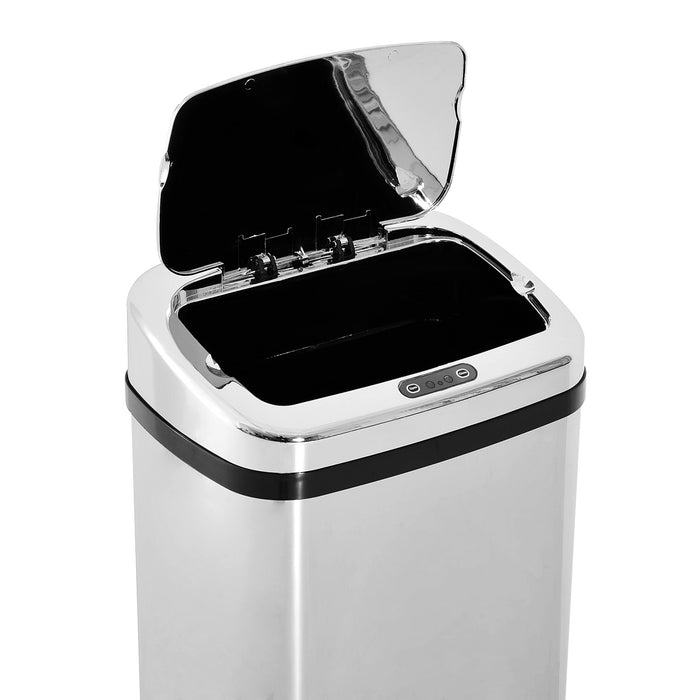 Infrared Touchless 50L Dustbin - Automatic Motion Sensor Stainless Steel Trash Can - Hygienic Waste Solution for Home and Office