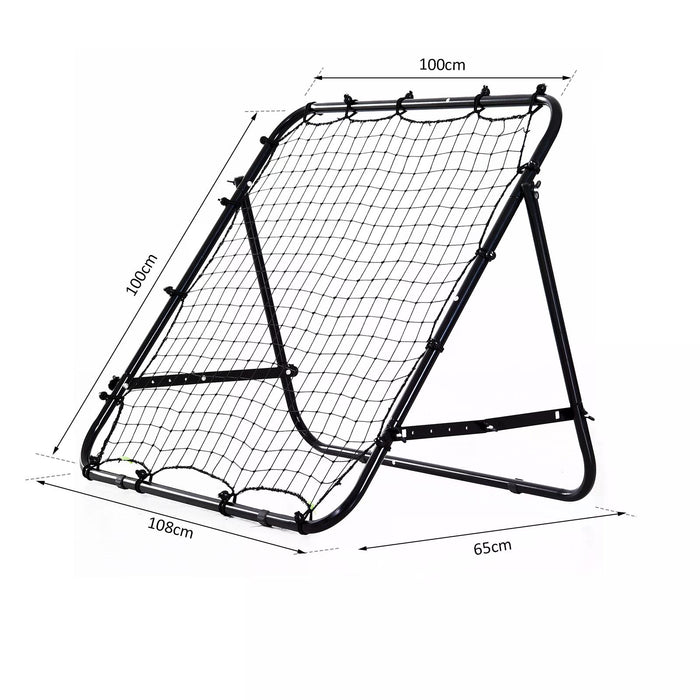 Multi-Sports Training Aid for Adults - Heavy-Duty PE Mesh with Metal Frame, 108W x 100D x 65H cm - Ideal for Football Practice and Athletic Drills