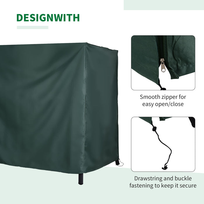 Waterproof Swing Chair Cover - 164cm Tall, Durable Oxford Polyester, Green - Outdoor Patio Furniture Protection