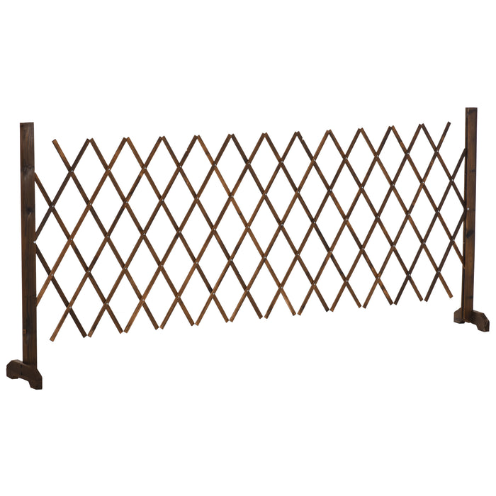 Expanding Scissor-Grid Trellis - Freestanding Foldable Garden Fencing - Ideal for Plant Support and Privacy Screen