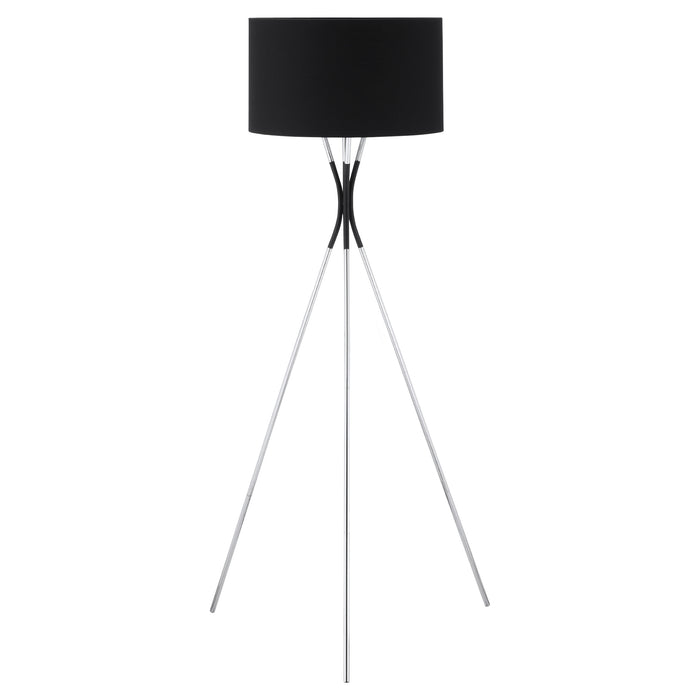 Modern Tripod Floor Lamp - Metal Frame with Elegant Fabric Shade, E27 Bulb Compatible - Stylish Lighting for Living Rooms, Bedrooms, Offices