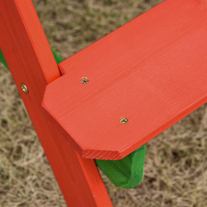 Colorful Kids Picnic Table and Bench Set with Sandbox - Outdoor Wooden Rainbow Furniture with Removable & Height Adjustable Parasol - Perfect for Garden, Patio, Backyard & Beach Playtime