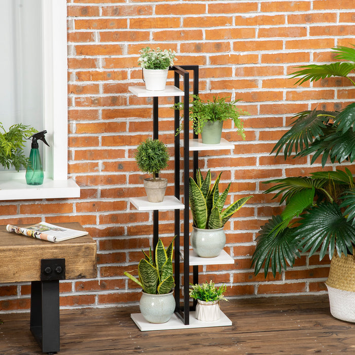 5-Tier Plant Stand - Corner Shelf for Flower Pots and Organized Storage - Ideal for Indoor, Outdoor, Balcony, Porch, Living Room, Bedroom Decor