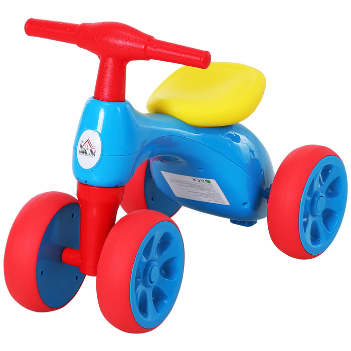 Toddler Training Walker - Balance Ride-On Toy with Durable Rubber Wheels, Blue - Ideal for Developing Coordination Skills