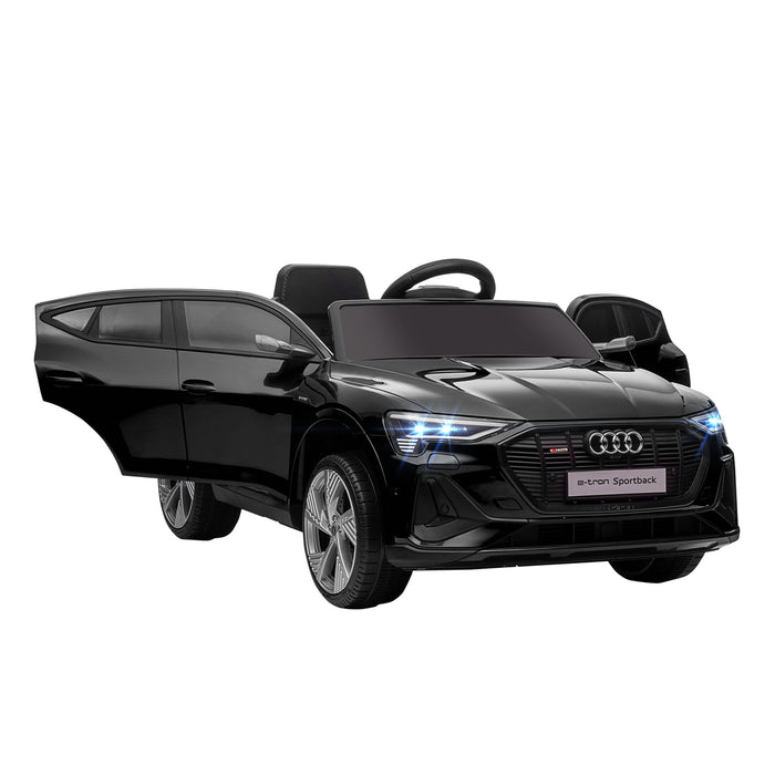 Audi E-tron 12V Licensed Ride-On Car - Dual Motor Battery Operated Kids Vehicle with Remote, Lights, Music, and Horn - Fun Electric Toy Car for Children