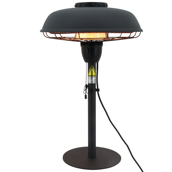 2.1kW Infrared Patio Heater - 3 Adjustable Heat Settings & Pull Switch Control - Ideal for Outdoor Comfort & IP44 Weather Resistance