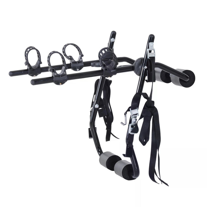 Bike Rack Carrier for 2 Bicycles - Durable Black Metal Construction - Ideal for Vehicle Transport Solutions