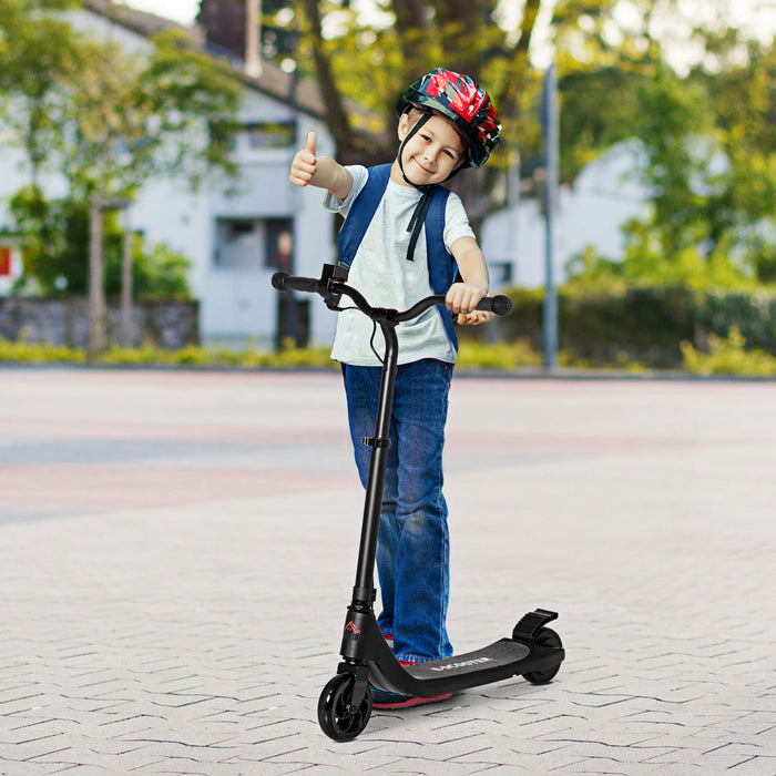 120W Electric Scooter with Battery Indicator - Adjustable Handlebar, Rear Brake, Durable Design - Perfect for Kids 6 Years & Up, Outdoor Fun