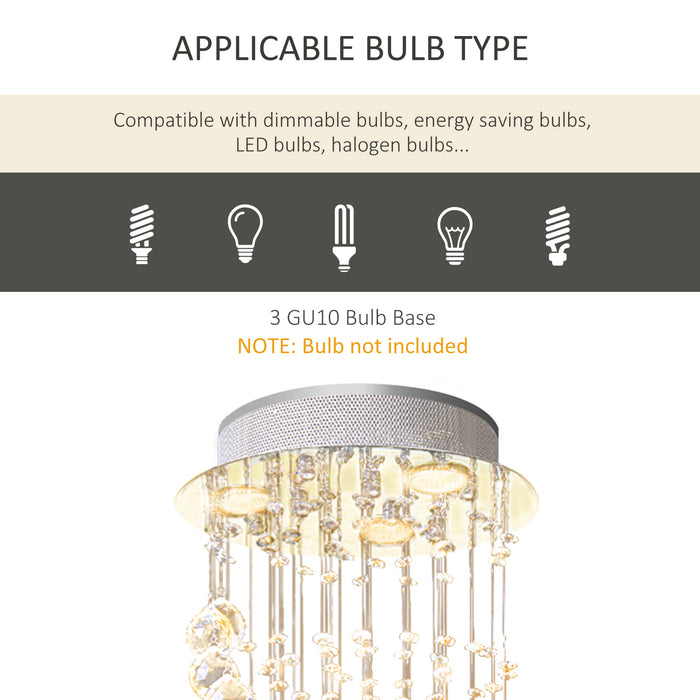 Spiral Crystal Chandelier - Dazzling 160 Octagon-Shaped Crystals - Elegant Lighting Fixture for Home Decor