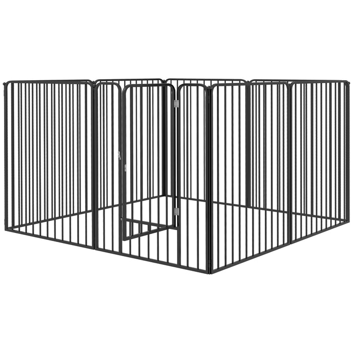 Heavy Duty 8-Panel Dog Pen - 100cm Tall Pet Playpen Suitable for Indoor & Outdoor Use - Ideal for Small to Large Dogs