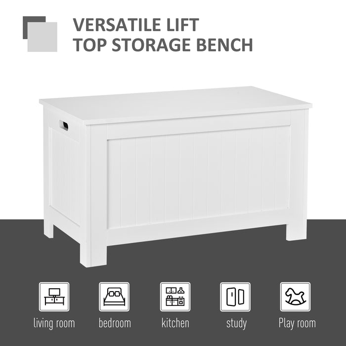 Extra Large Toy Storage Chest - Cabinet Organizer with Lid & Safety Hinges - Perfect for Kids Room Clutter Control