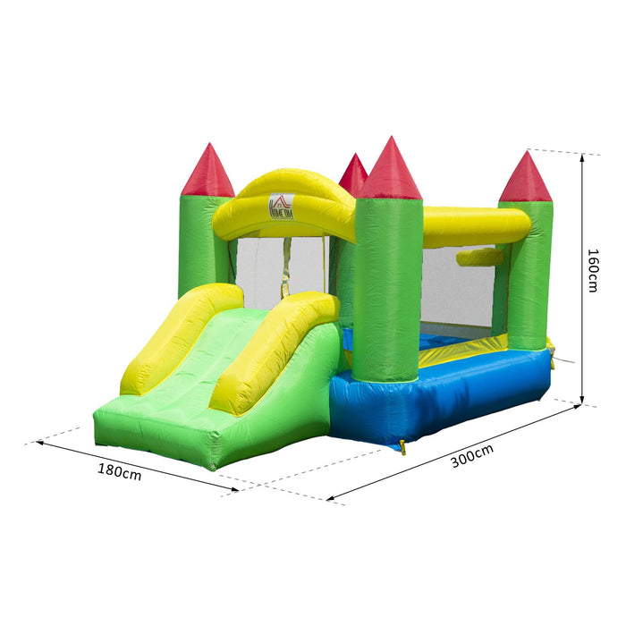 Inflatable Children's Bouncing Castle with Air Blower - High-Energy Outdoor Play Equipment - Ideal for Parties and Backyard Fun