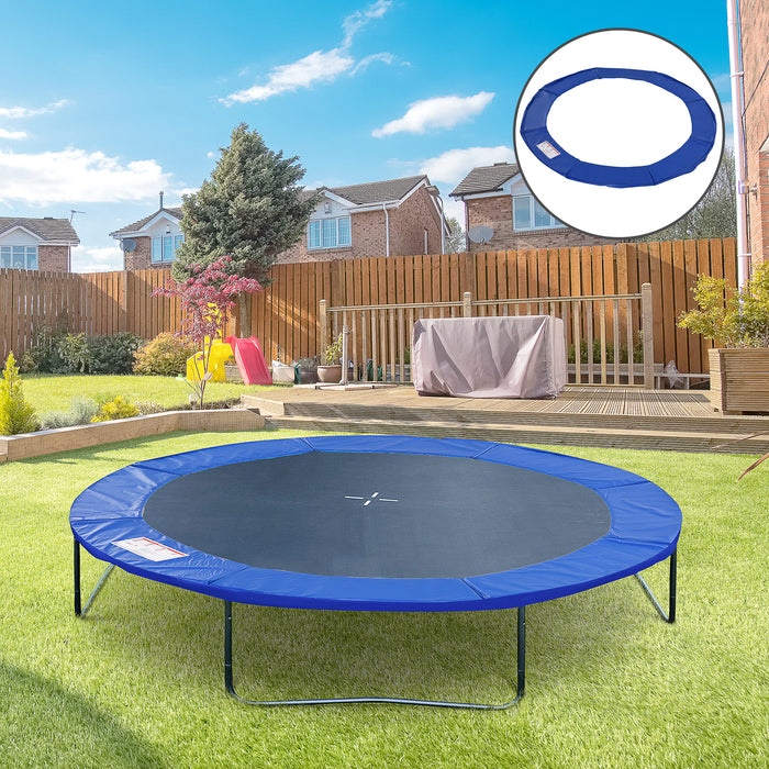 8ft Trampoline Replacement Pad - Φ244cm Safety Surround Padding in Blue - Ideal for Outdoor Family Fun and Protection