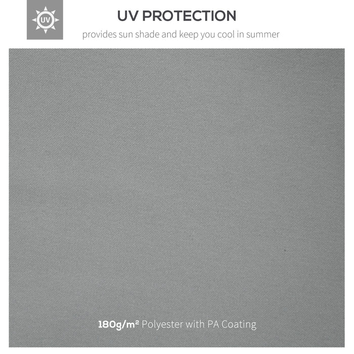 3x4m Gazebo Replacement Canopy - Dual-Tier UV Protective Top Cover for Garden Outdoor Awnings - Ideal for Sheltering Your Patio, Light Grey (Roof Only)