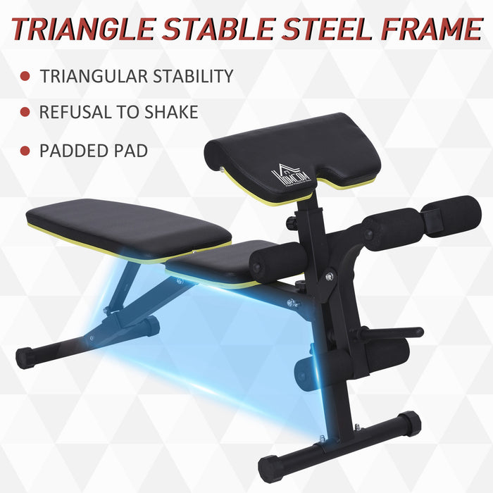 Adjustable Multi-Functional Dumbbell Bench - Home Gym Sit-Up Stand with Variable Seat & Back Positions - Ideal for Strength Training and Core Workouts